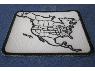 North America Color In Patch Small | Embroidered Patches